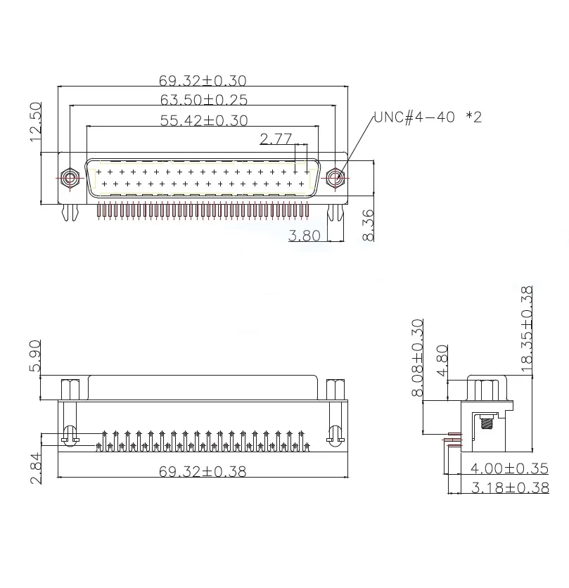 5 pièces/D-Sub-Dr-9Pcg-Bb D-Sub-Dr-15Pcg-Bb D-Sub-Dr-25Pcg-Bb D-Sub-Dr-37Pcg-Bb D-Sub/Vga