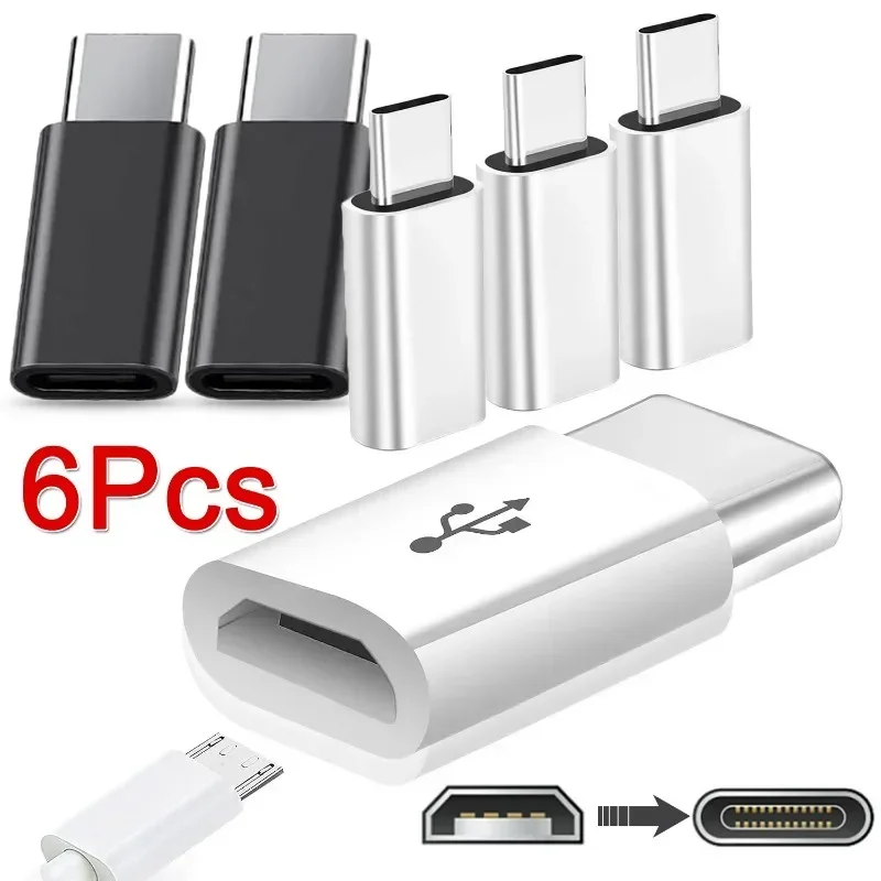 USB C Adapter Micro USB Female To Type C Male Convert Connector Phone Charging & Data Transfer for Xiaomi Samsung Power Adapter