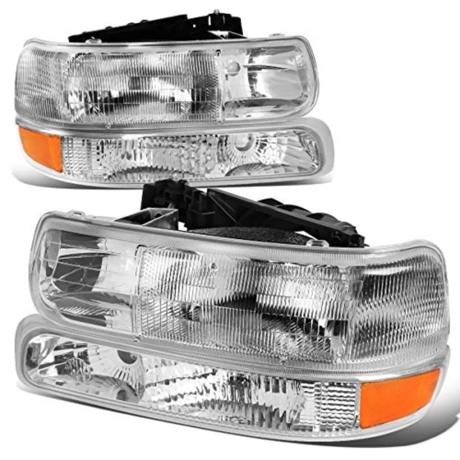 

Комплект фар (4 шт.) для Chevrolet Silverado, Suburban, Tahoe 1500, 2500 HD, 3500 (1999-2006), галогенные, замена