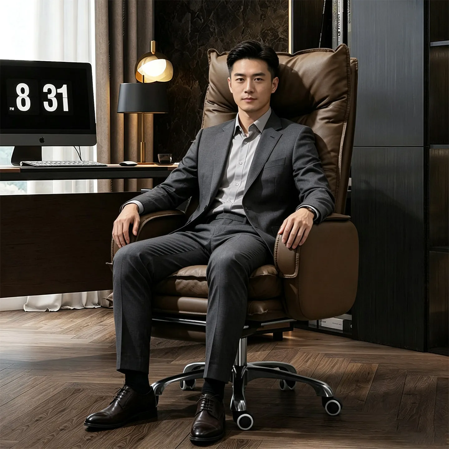 Computer chair, ergonomic and comfortable for home use, suitable for long periods of sitting, office chair, business sofa chair,