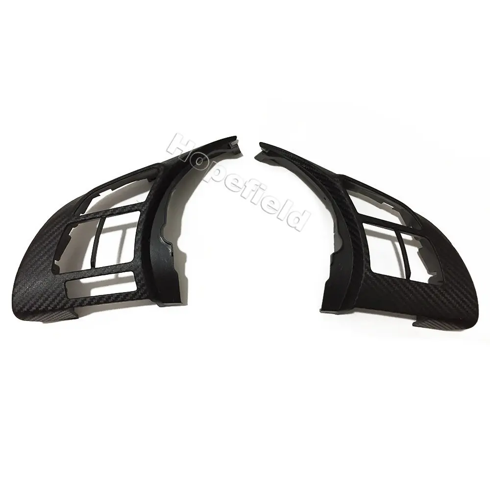 Carbon Fiber Steering Wheel Switch Trim Cover Interior Panel Frame Decoration For mazda cx5 cx-5 KE 2012-2016 car accessories