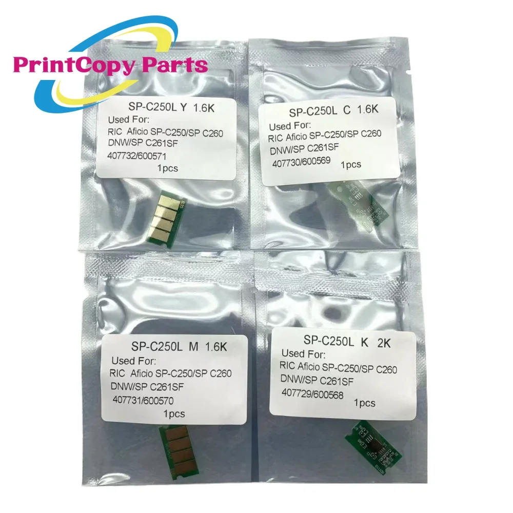 CYMK Toner Cartridge Reset Chip for Ricoh SPC250 SPC 250e SPC 250sf SPC 250DN SP C250e SP C250DN SP C250sf