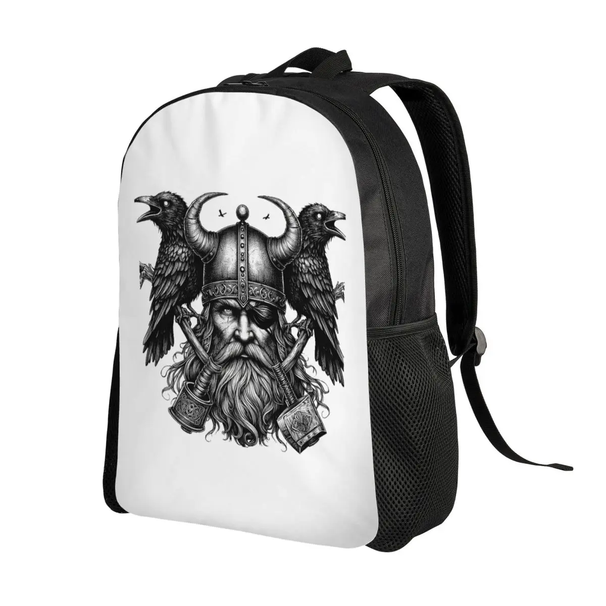 Odin Vikings Viking Legend Norse Mythology Rune Backpack Daypack Large Capacity Boys Girls BookBag School Bag Shoulder Bags