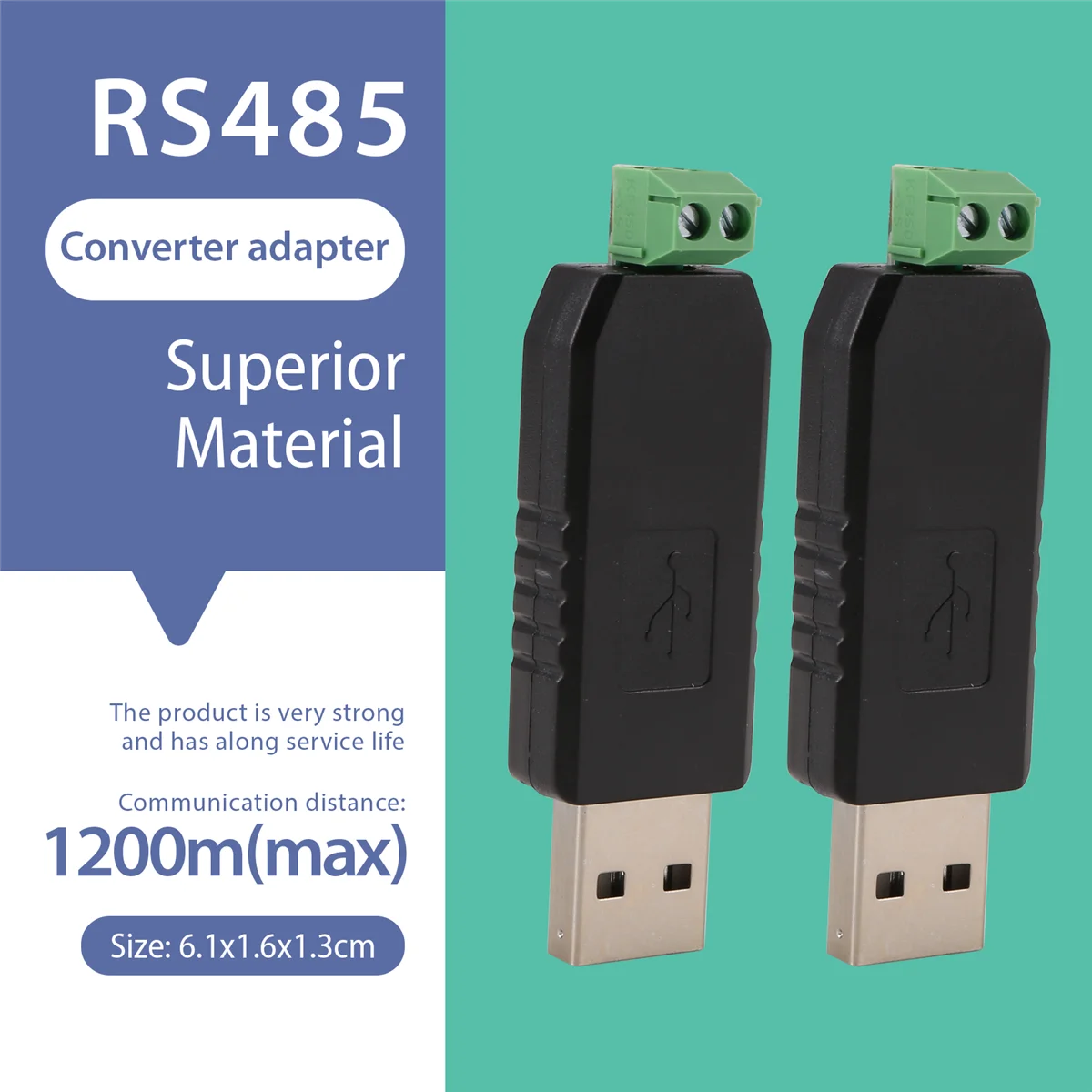 2x PC USB para RS485 RS-485 conversor de interface adaptador serial compatível + PLC DY