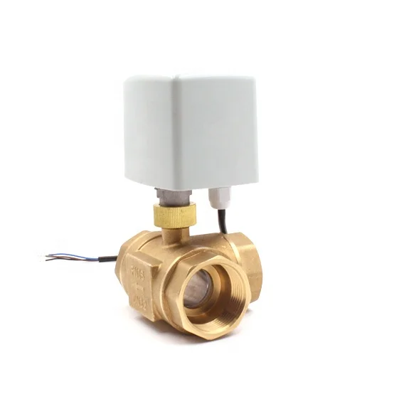 DN15 DN20 DN25 DN32 DN40 DN50 Electric Ball Valve for HVAC FCU  Flow Control Valve 3-way Motorized Valve