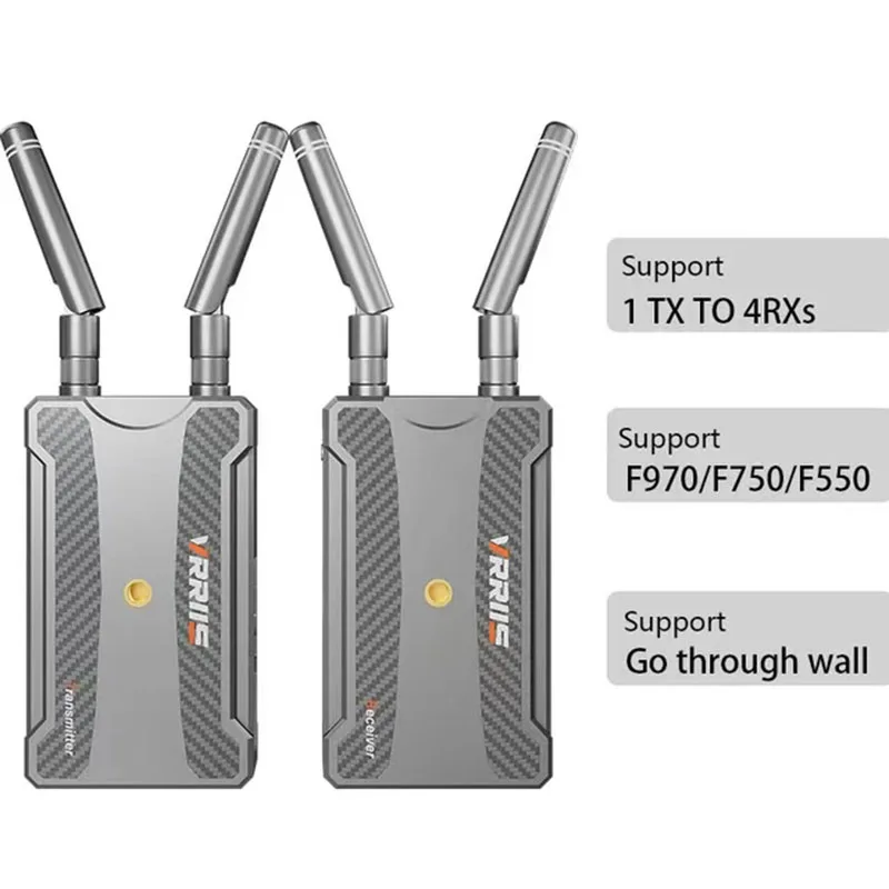 200m Wireless HD Extender Kit Support NP-F Battery HDMI-compatible Video Transmitter And Receiver For Videographer Photographer