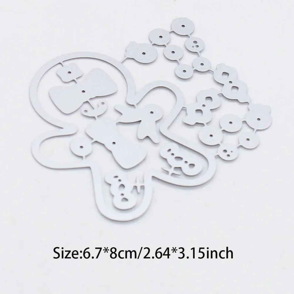 KSCRAFT Small Gingerbread Man Cutting Dies Stencils for DIY Scrapbooking Decorative Embossing DIY Paper Cards