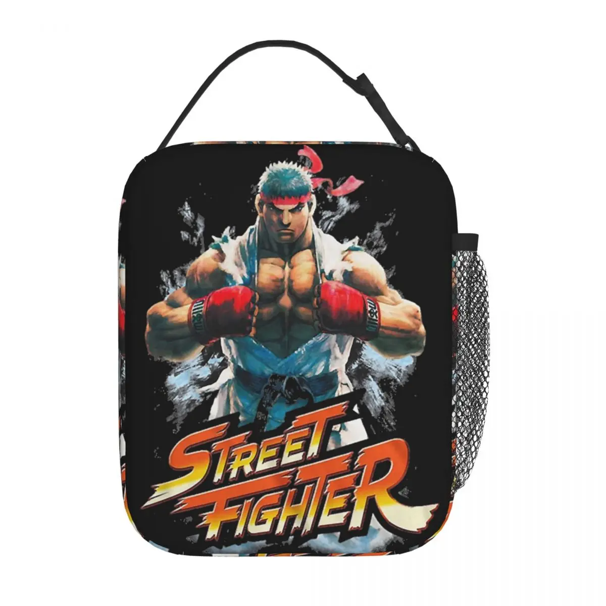 Ryu Ready To Fight Street Fighters Thermal Insulated Lunch Bags for Work Portable Bento Box Thermal Cooler Lunch Boxes