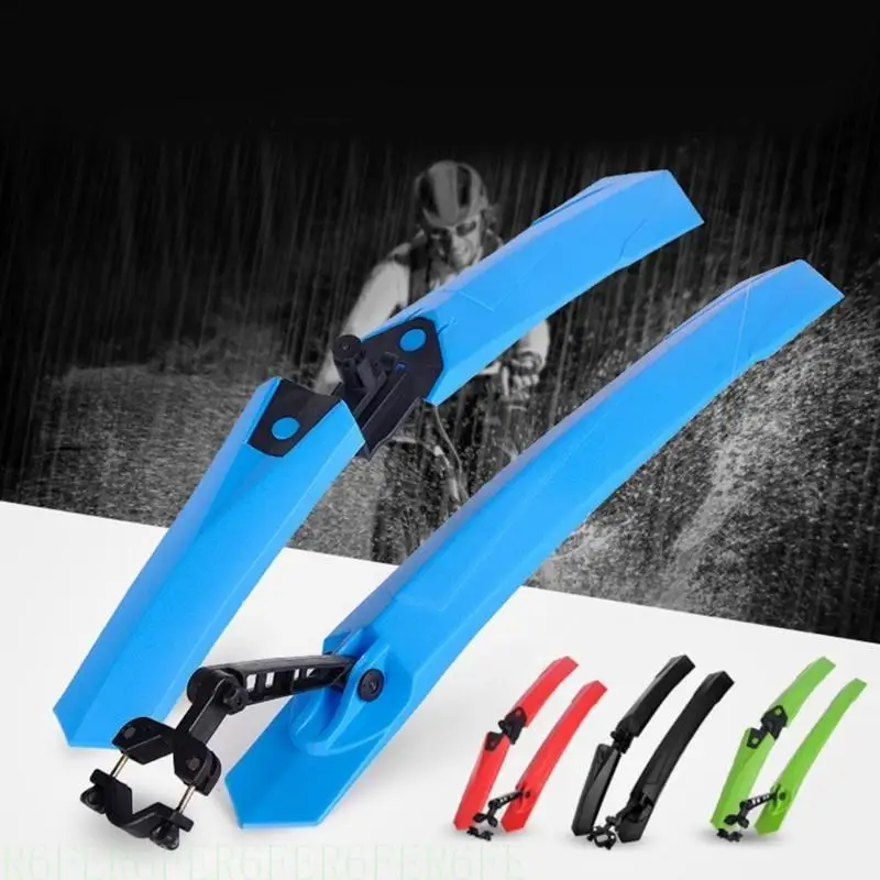 

652F Bike Mudguard Set Bicycles Mudguards Portable Adjustable Bike Mud Flap Front & Rear Mud Guard for Mountain Road Bike