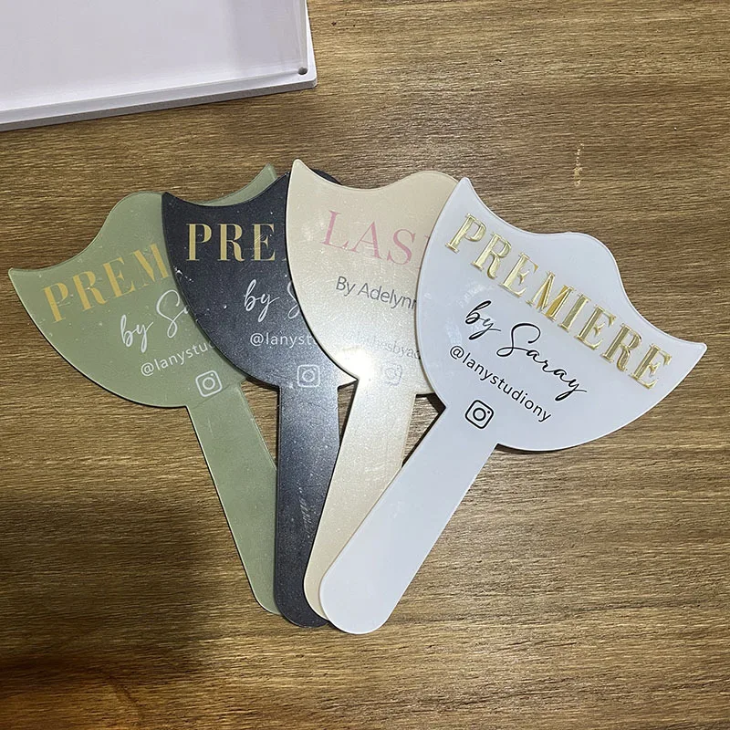 

Personalised Hand Held Mirror Artist Lashes Brows Custom Logo Handheld Mirror Custom Salon Hairdresser Bridesmaid Gift Mirror