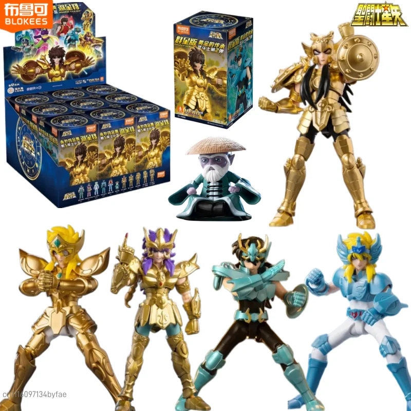 BLOKEES Saint Seiya Building Block Figures All Stars Edition The Legacy of Gold Libra Aquarius‌ Assembled Model Ornament Gift
