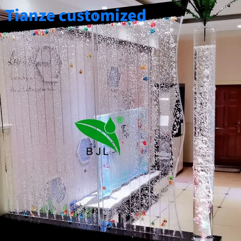 (Customized) modern acrylic LED lighting water bubble walls panel screen partition decoration