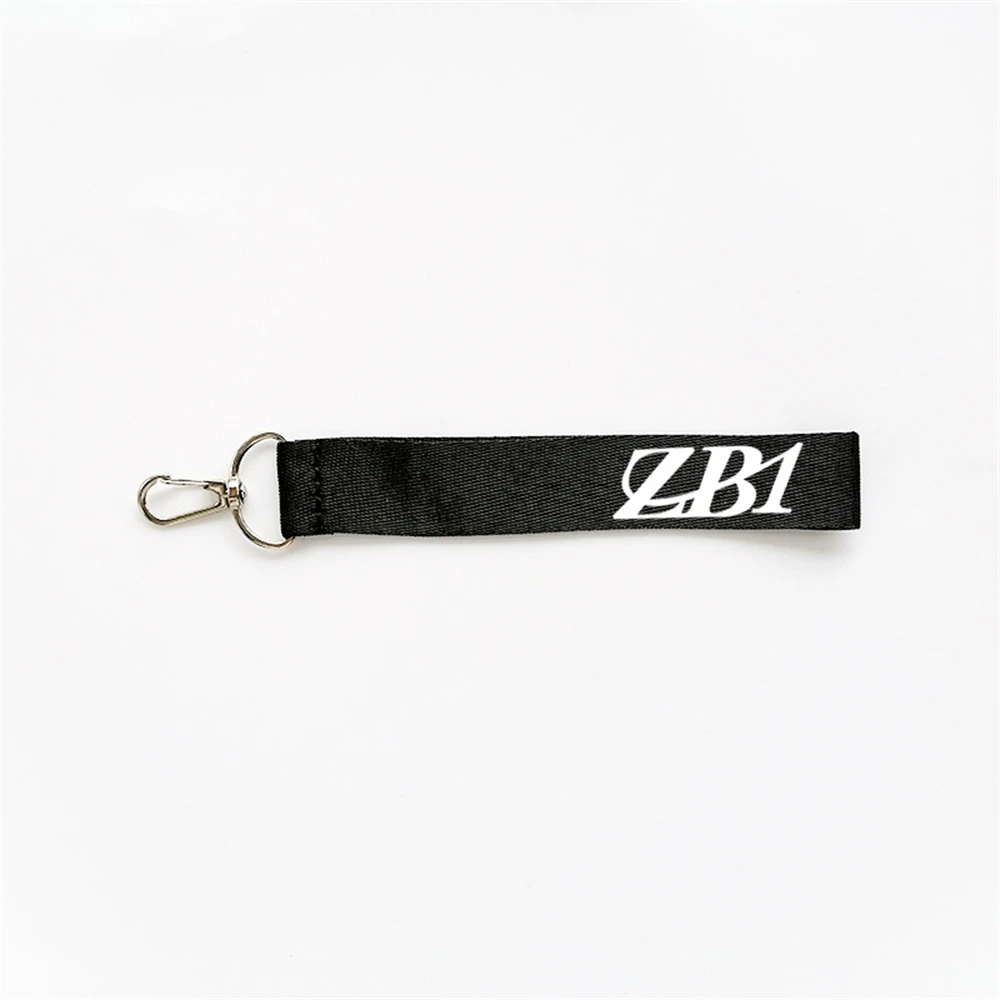 KPOP ZB1 Keychain Pendant ZEROBASEONE Leter Printing Nylon Cell Phone Lanyard Bag Pendant Hanbin WooHyun ZhangHao Fans Gift