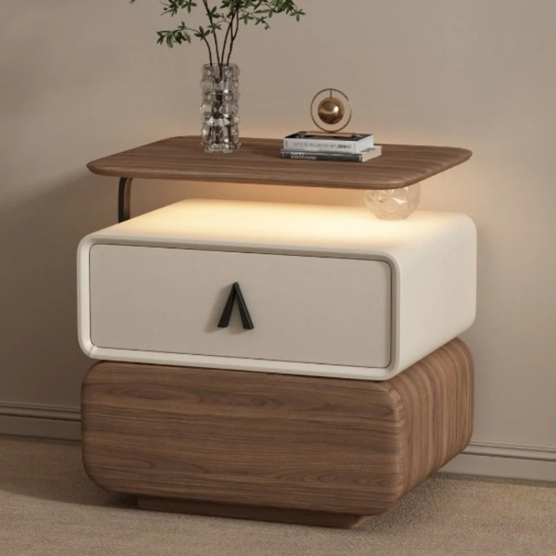xx-Modern Aesthetic Nightstand Luxury Storage Nordic Vintage Trendy Display Nightstand Mesillas De Noche Bedroom Furniture^