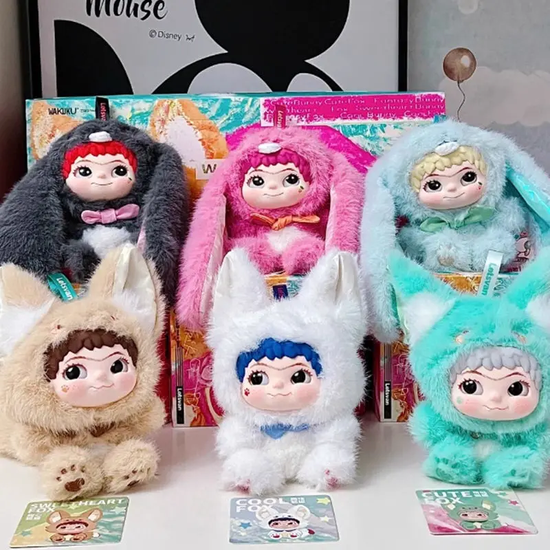

Spot Genuine Wakuku Fox Rabbit Prank Diary Series Decoration Blind Box Doll Vinyl Second-Generation Trendy Toy Decoration Holida