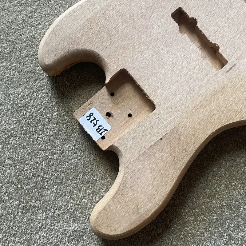 IB528 Jazz Bass Semi Finishing Electric Bass Body in Solid Wood No Paint for Replace and DIY 4 OR 5 Strings