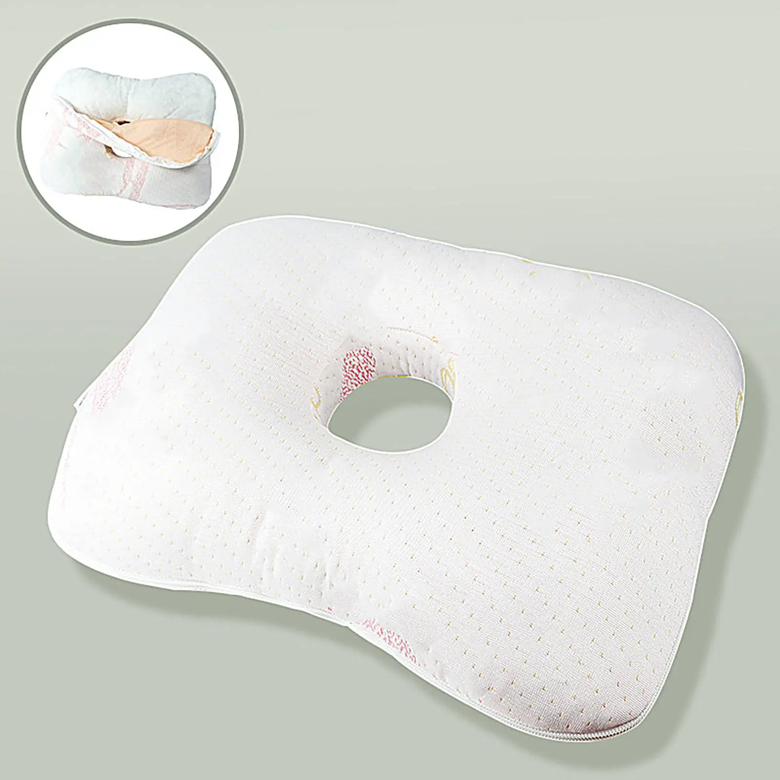 Donut Pillow For Ear Neck Support Pillow Hollow Ear Sleeping Cushion For Adults Men Women Seniors Home Bedroom Sofa Traveling