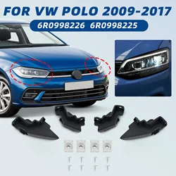 1Set Car Headligh Left Right Headlight Repair Holder Fixing Clips Fastener Repair Kits 6R0998226 6R0998225 For VW Polo 2009-2017