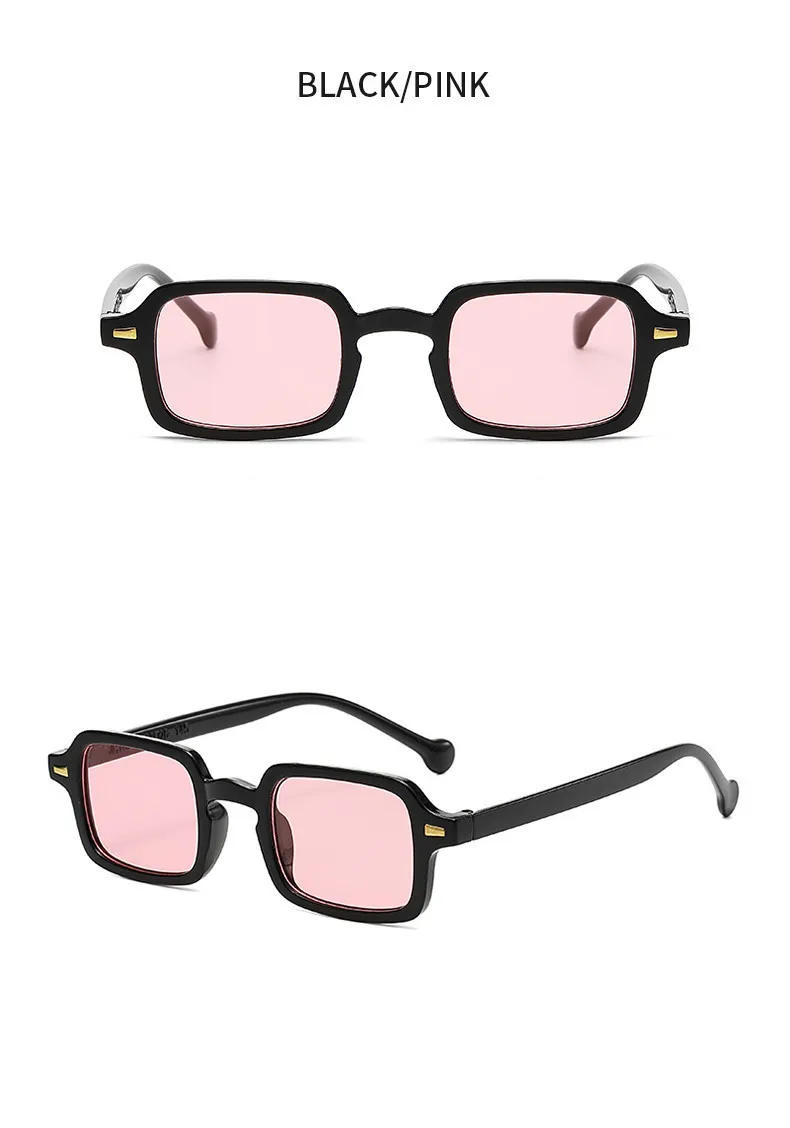 Luxus Rechteck Sonnenbrille Frauen Vintage Marke Designer Quadratische Gläser Shades Anti-glare UV400 – Detail 9
