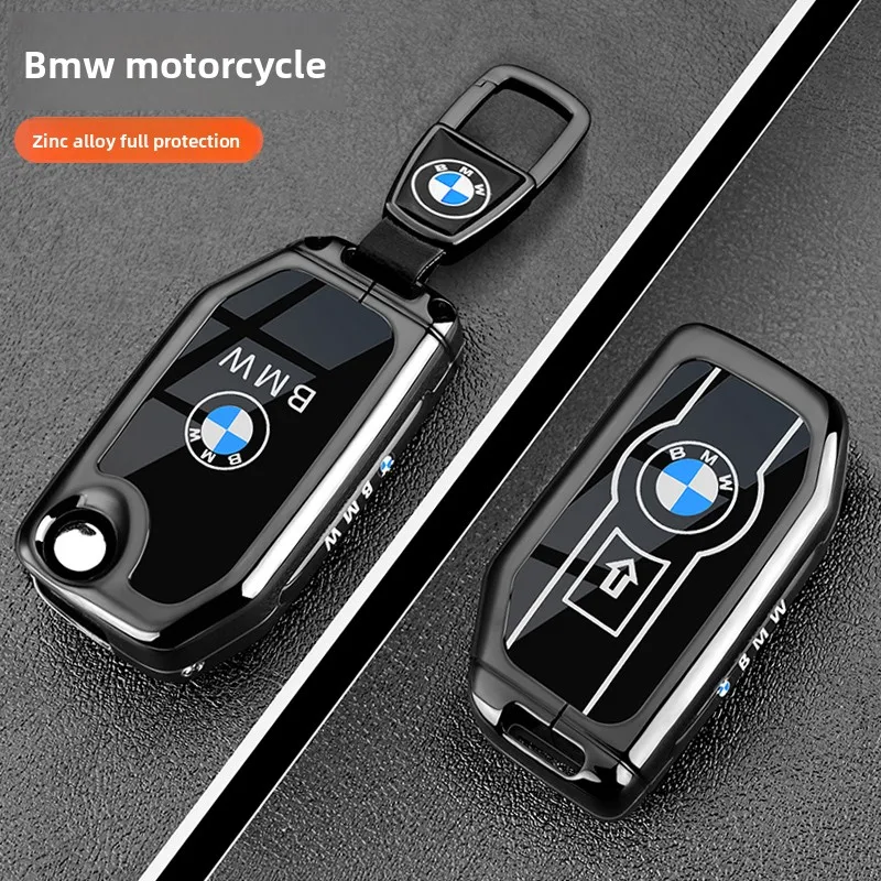 

Zinc Alloy + Leather Car Key Case For BMW R1200GS R1250GS R1200RT K1600 GTGTL F850GS F750GS C400GT F900R F900XR R1200RS K1600GT