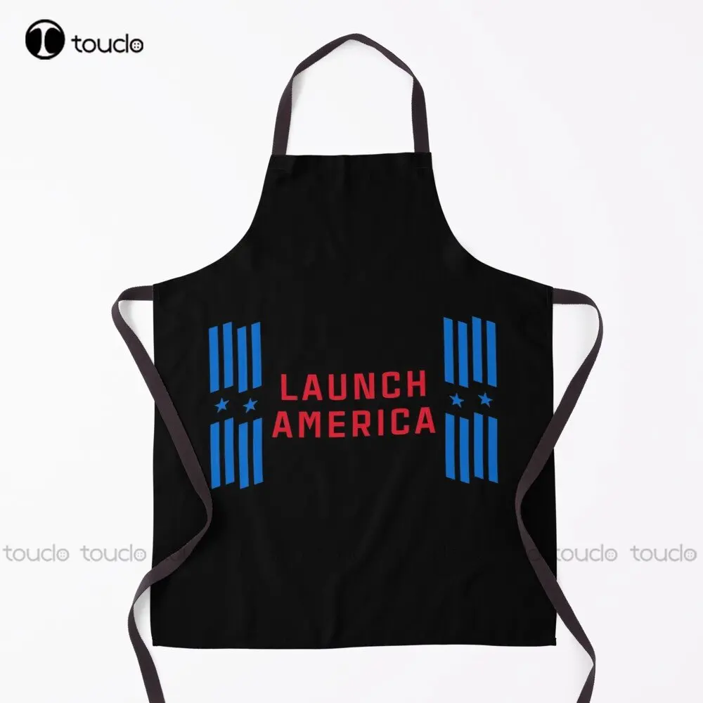 Launch America Crew Logo Apron Garden Kitchen Household Cleaning Personalized Custom Apron For Women Men Unisex Adult New