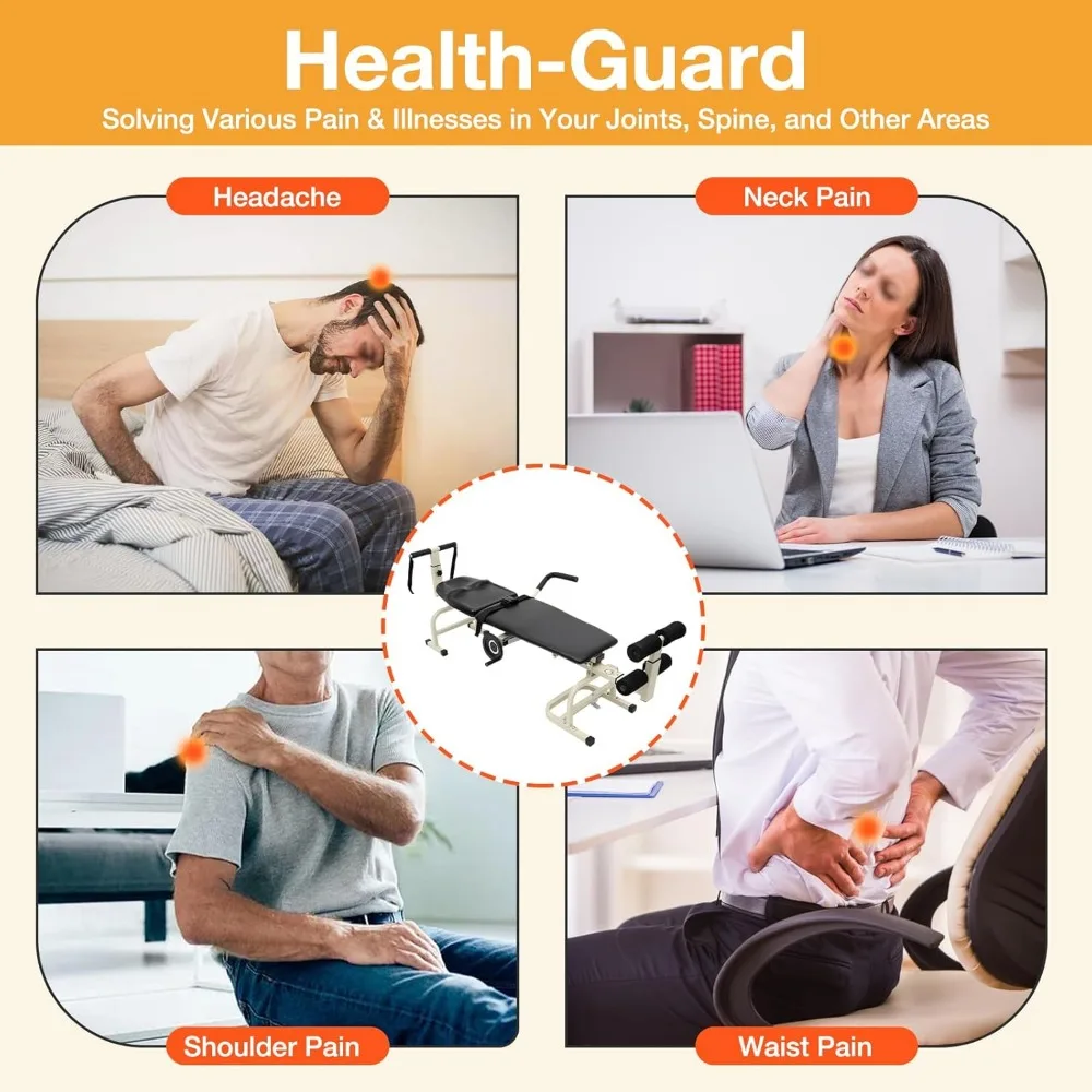 طاولة تدليك قابلة للتعديل لعلاج الجر القطني والعنق الرحم مع ميزات التمدد #6