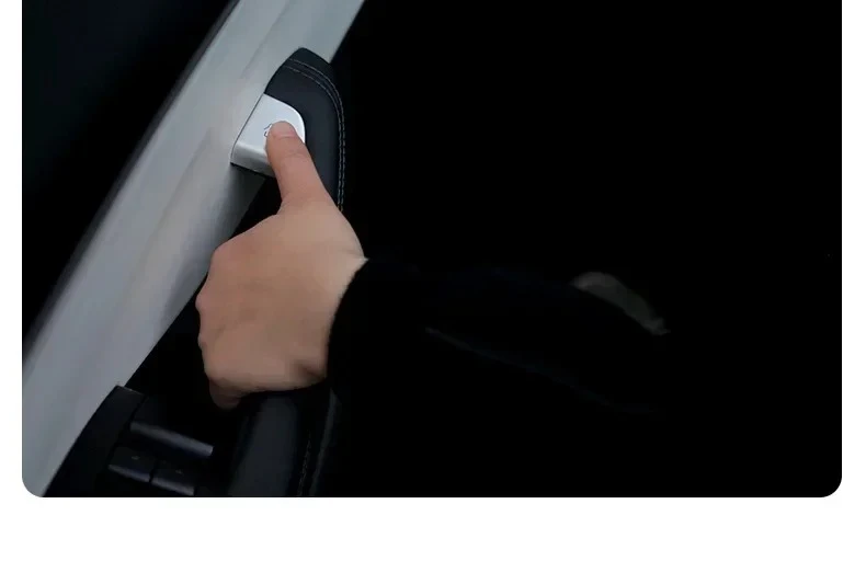 4er-Set Türknopf-Dekorationsaufkleber für Tesla Model 3 Highland Model Y Juniper 2025 ABS Türschalter-Patch Aufkleber Zierleisten Zubehör – Detail 16