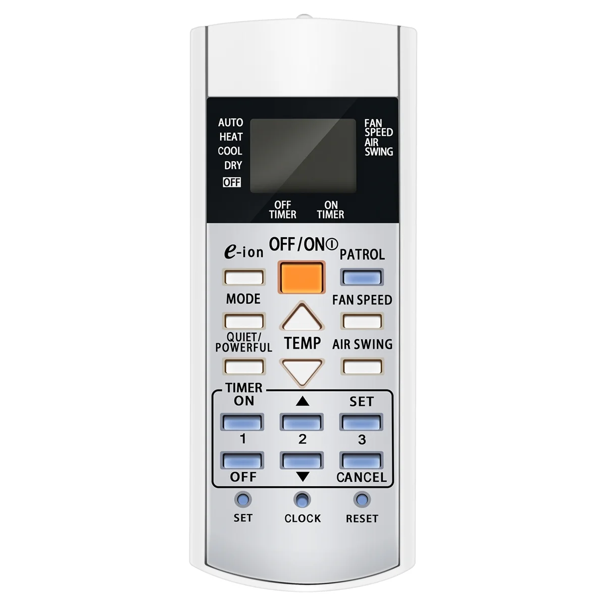 Y05a condicionador de ar condicionado controle remoto para controlador a75c3407 a75c3623 a75c3625 ktsx003 a75c3297