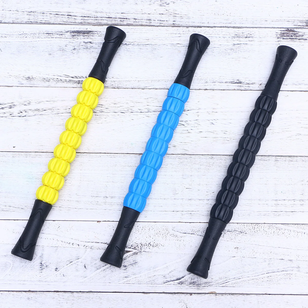 

Массажная планка, массажная палочка для мышц, желтый, легкий, портативный терапевтический инструмент для облегчения боли с триггерными точками, быстрое восстановление