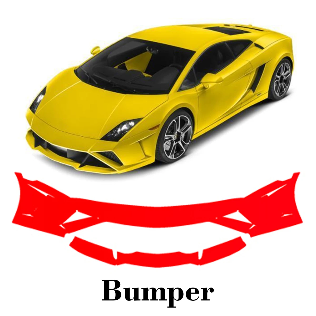 

Car Precut Paint Protection Film Front Bumper Anti-scratch Exterior TPU PPF For Lamborghini Gallardo 2013-2014