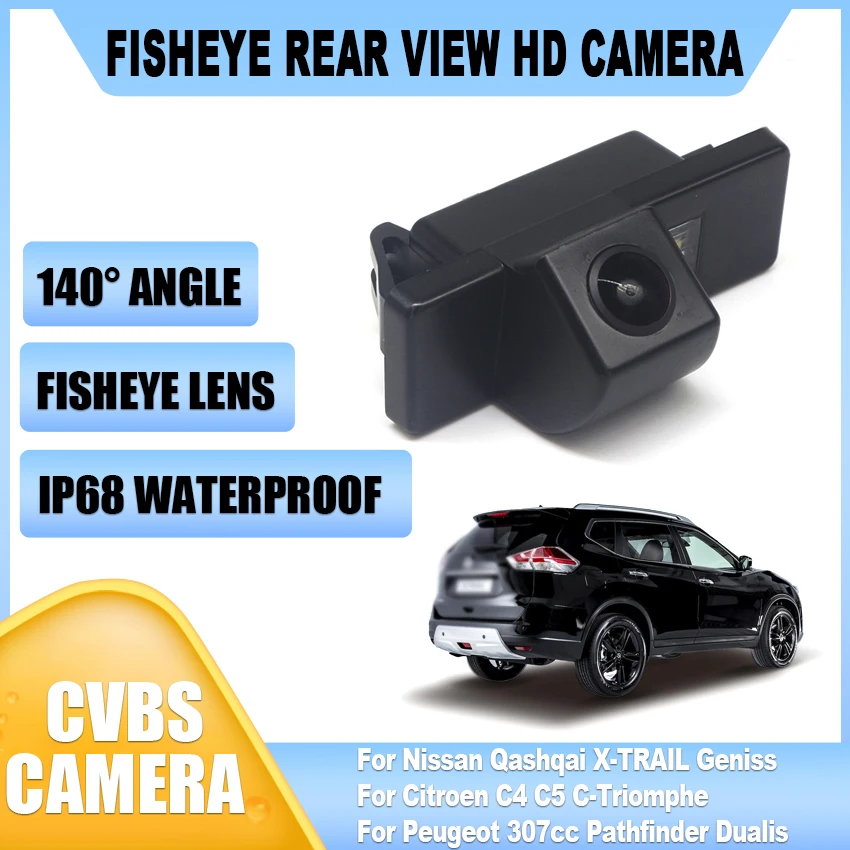 

Car Rear View Reverse Camera For Nissan Qashqai X-TRAIL Geniss For Citroen C4 C5 C-Triomphe For Peugeot 307cc Pathfinder Dualis