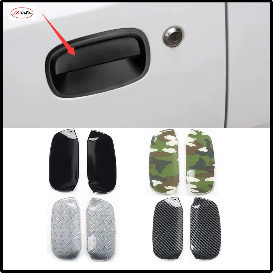 For Suzuki Jimny JB64 Car Exterior Door Handle Bowl Cover ABS Stickers Decoration Styling Trim Accessories 2pcs/set