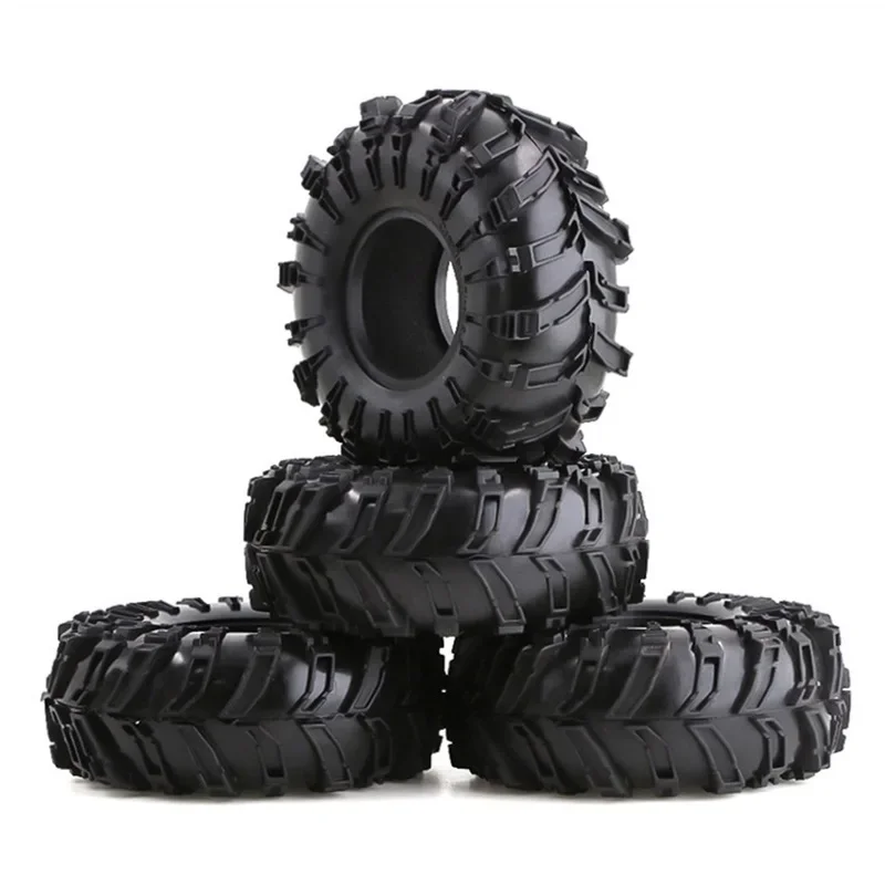 

4pcs 140mm 2.2" Rubber Tire Wheel Tyres for 1/10 RC Crawler Car Axial SCX10 Pro Capra Wraith Traxxas TRX4 RC4WD D90 Redcat