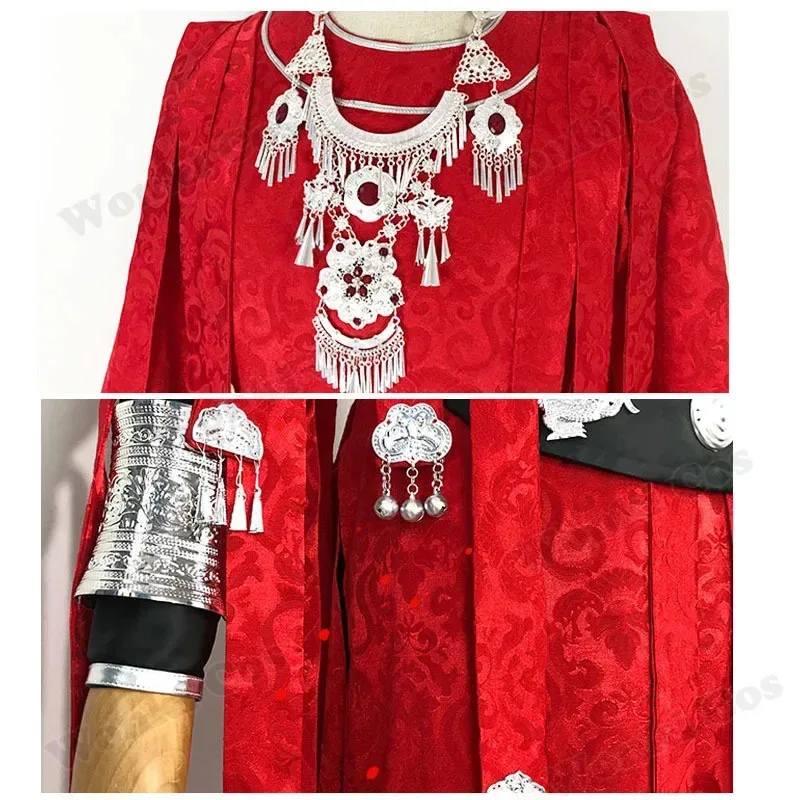 2025 yiyi Anime Heaven bendición oficial Hua Cheng disfraz peluca pelo negro Tian Guan Ci Fu San Lang Cosplay Hanfu Costu