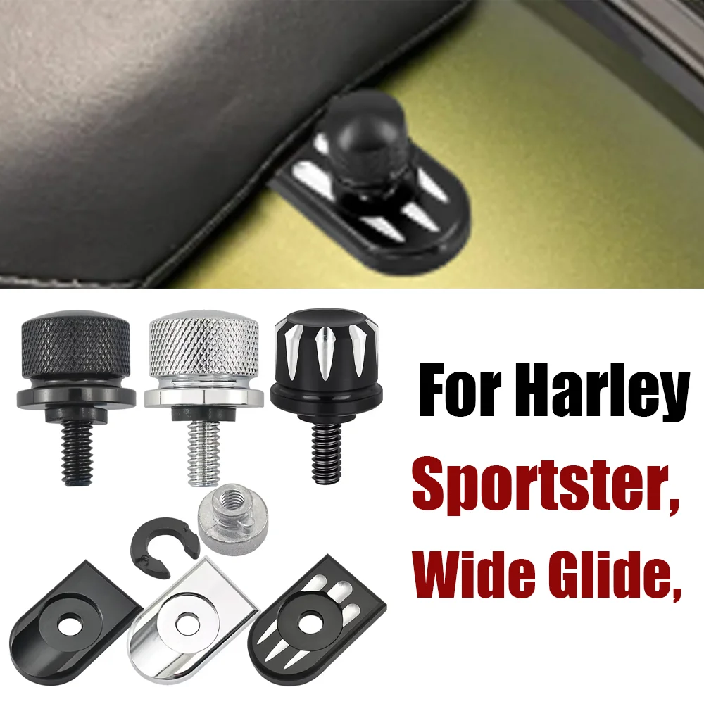 

For Harley Sportster, Wide Glide, Street Bob, Roadking Fatbob, Streetbob Motorcycle Rear Seat Bolt Fender Bolt Screw Knob Cover