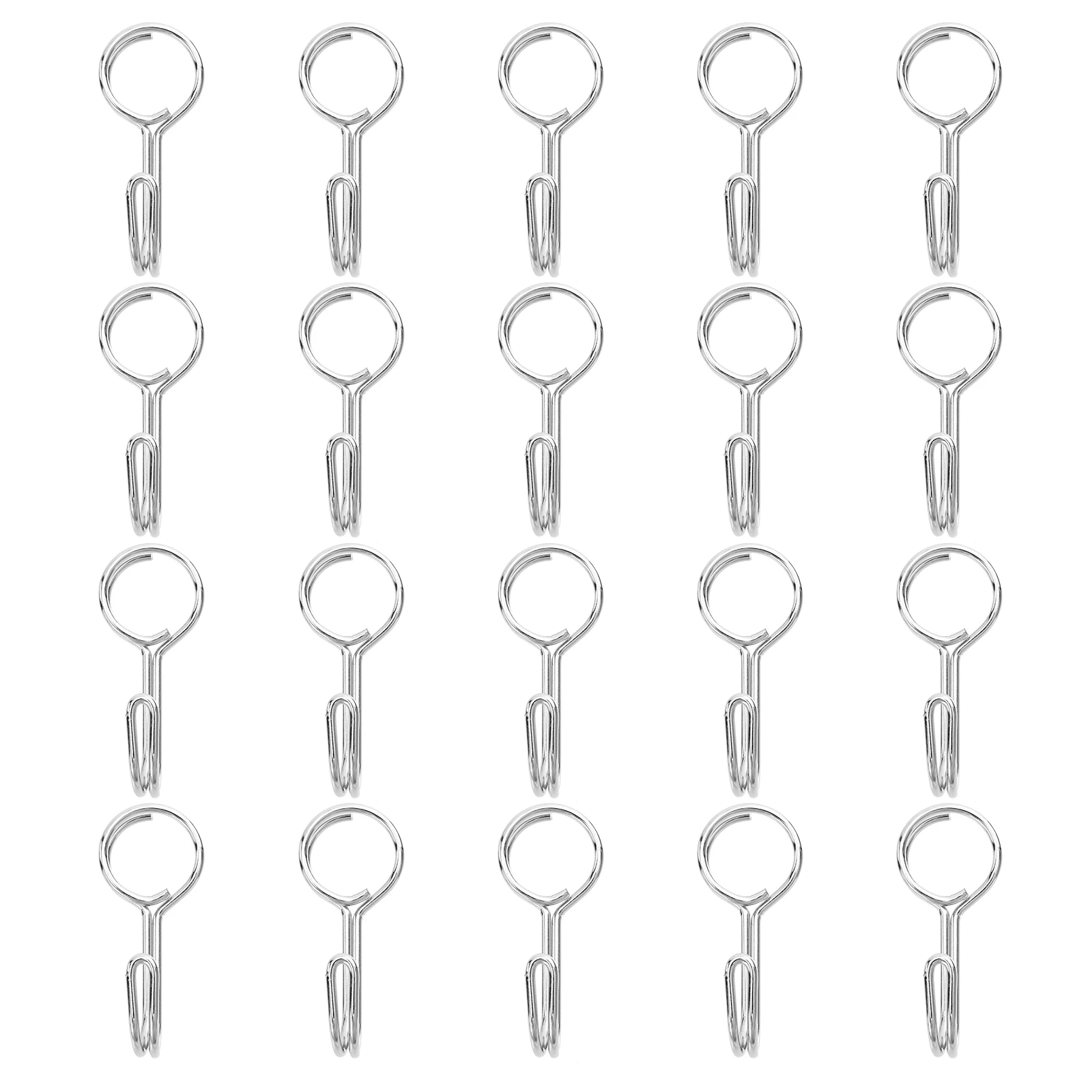 

20pcs Hook Rope Belt Bungee Heavy Duty Hangers Stainless Steel Cargo Strap Multi Function Durable Climbing Camping Hiking