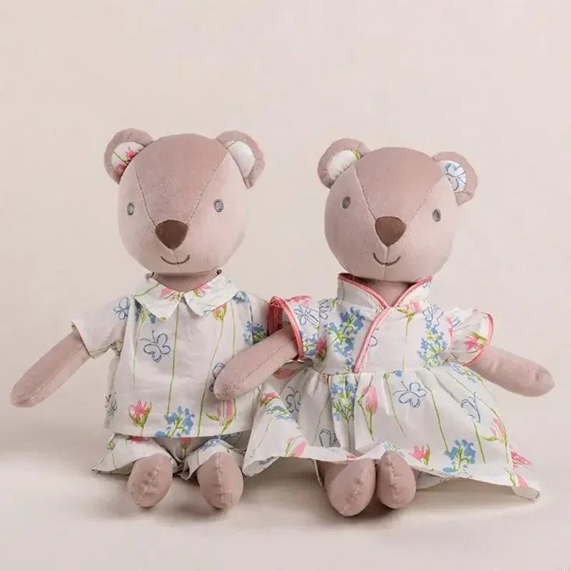 

Плюшевый медведь, мягкая игрушка для снятия стресса со съемным нарядом, детская кукла безопасности, игрушка для сна, комфортная