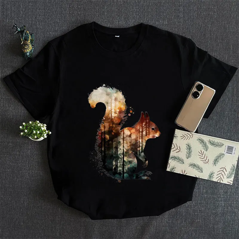 Landscape Animals Patches On Clothes Wolf Tiger Fox Sticker Clothes Decoration Diy Accessory Print On T-Shirt Iron On Patch