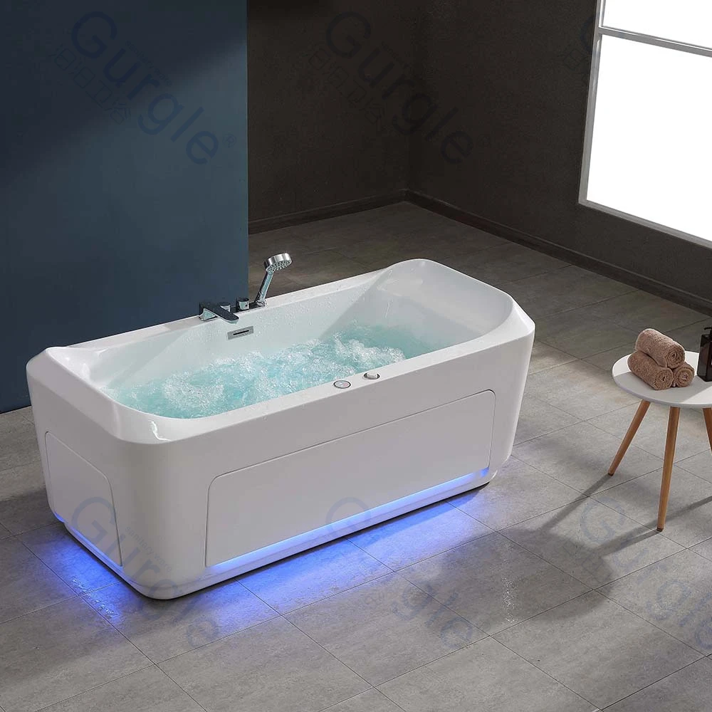 

Горячие продажи акриловых массажных комнатных ванн, автоматическая термостатическая система, ванны для 1 или 2 человек