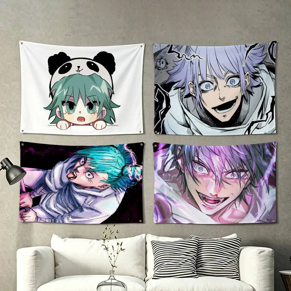 Hajime Kashimo Jujutsu Kaisen Manga Flags for Bedrooms Home Decor Items Outdoor Decors Garage Decoration Flaga