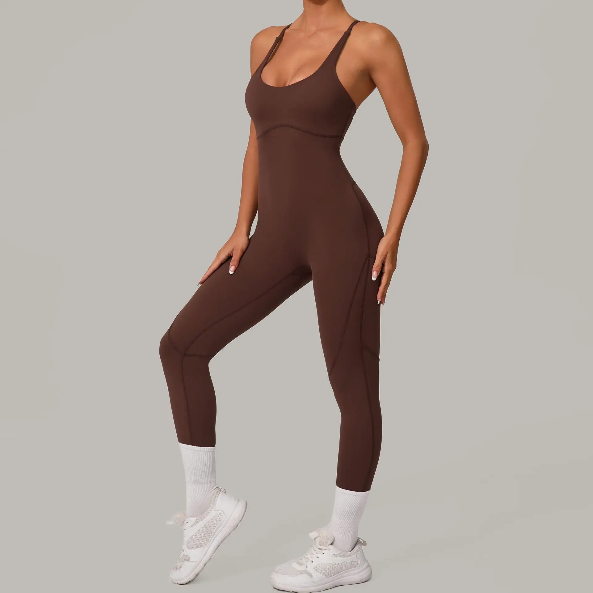 بدلة رياضية للسيدات، ملابس للتمرين، بدون أكمام، ظهر متقاطع، بدلة رياضية للياقة البدنية، بدلة يوجا