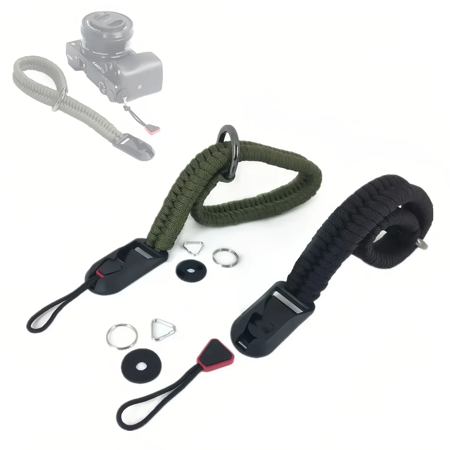 Schnellverschluss-Schnalle, gewebtes Handgelenkband für Leica, Sony, Fujifilm, Fuji, Canon, Nikon Kameras – Detail 2