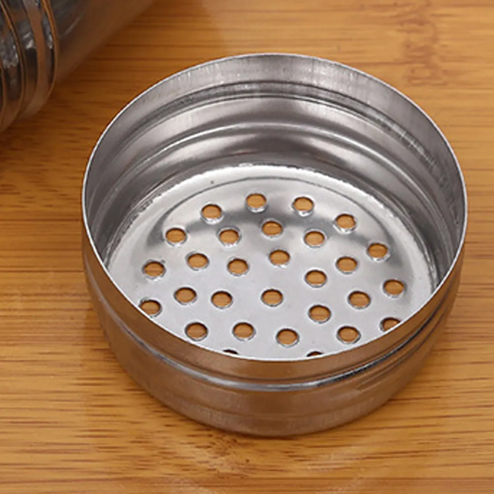 

12Pcs Metal Seasoning Shaker Pepper Sugar Powder Cooking Tools Household Kitchen Barbecue Powder Dispenser Bottles Silver
