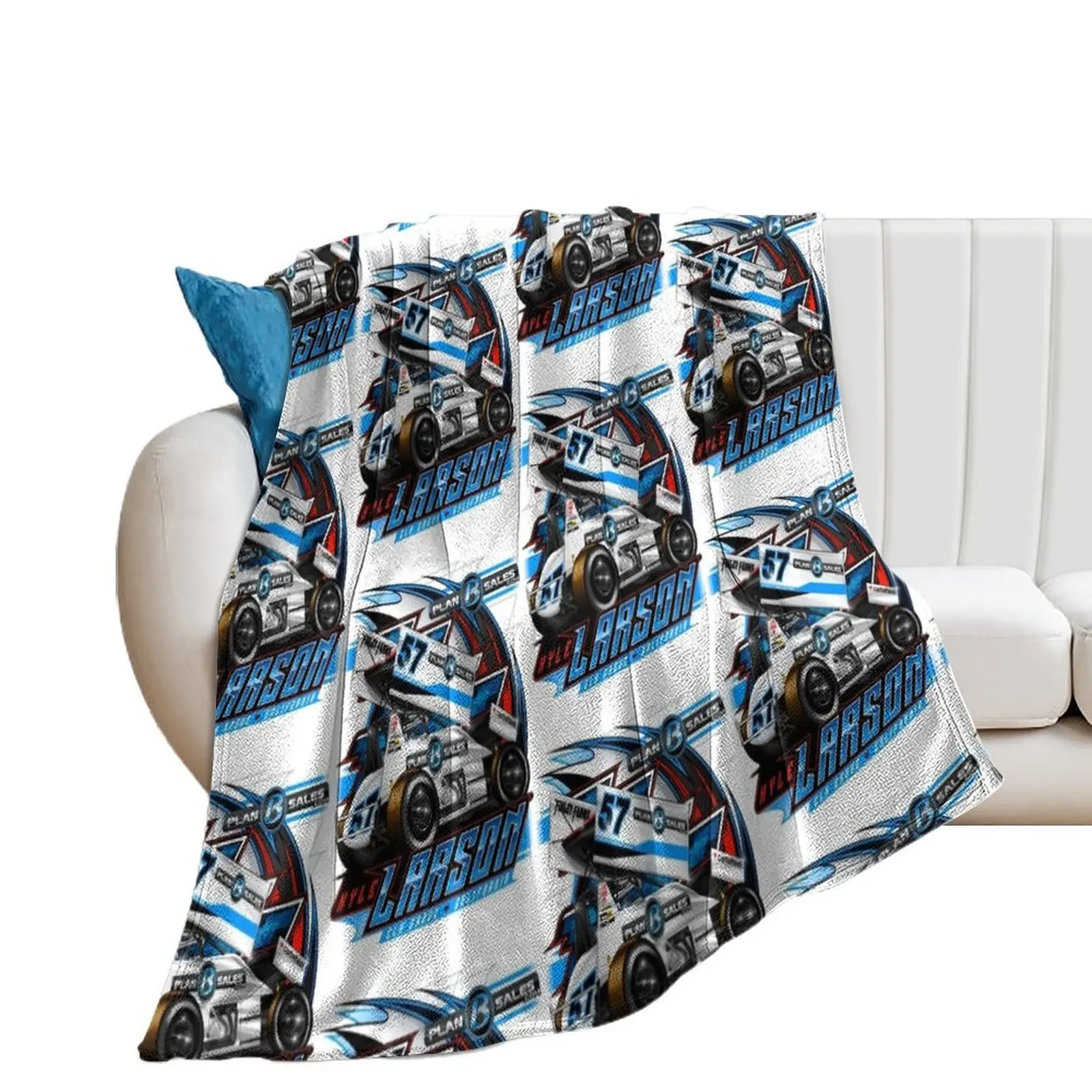 

Kyle Larson Kyle , #2 Throw Blanket Retros Vintage anime Blankets