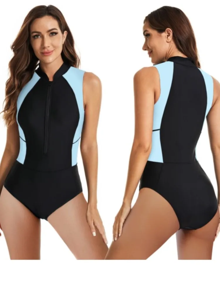 2026 جديد ارتفاع الخصر مثير ملابس السباحة النساء الصيف ثوب السباحة مجموعة البكيني أكمام ملابس السباحة امرأة الشاطئ لباس سباحة للإناث #3