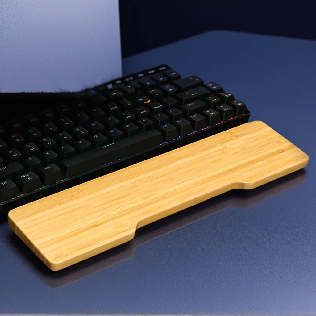 Customized Mechanical Keyboard Bamboo Hand Rest Wrist Rest For 61/68/ 84/75/ 87 Keys Keyboard Palm Rest