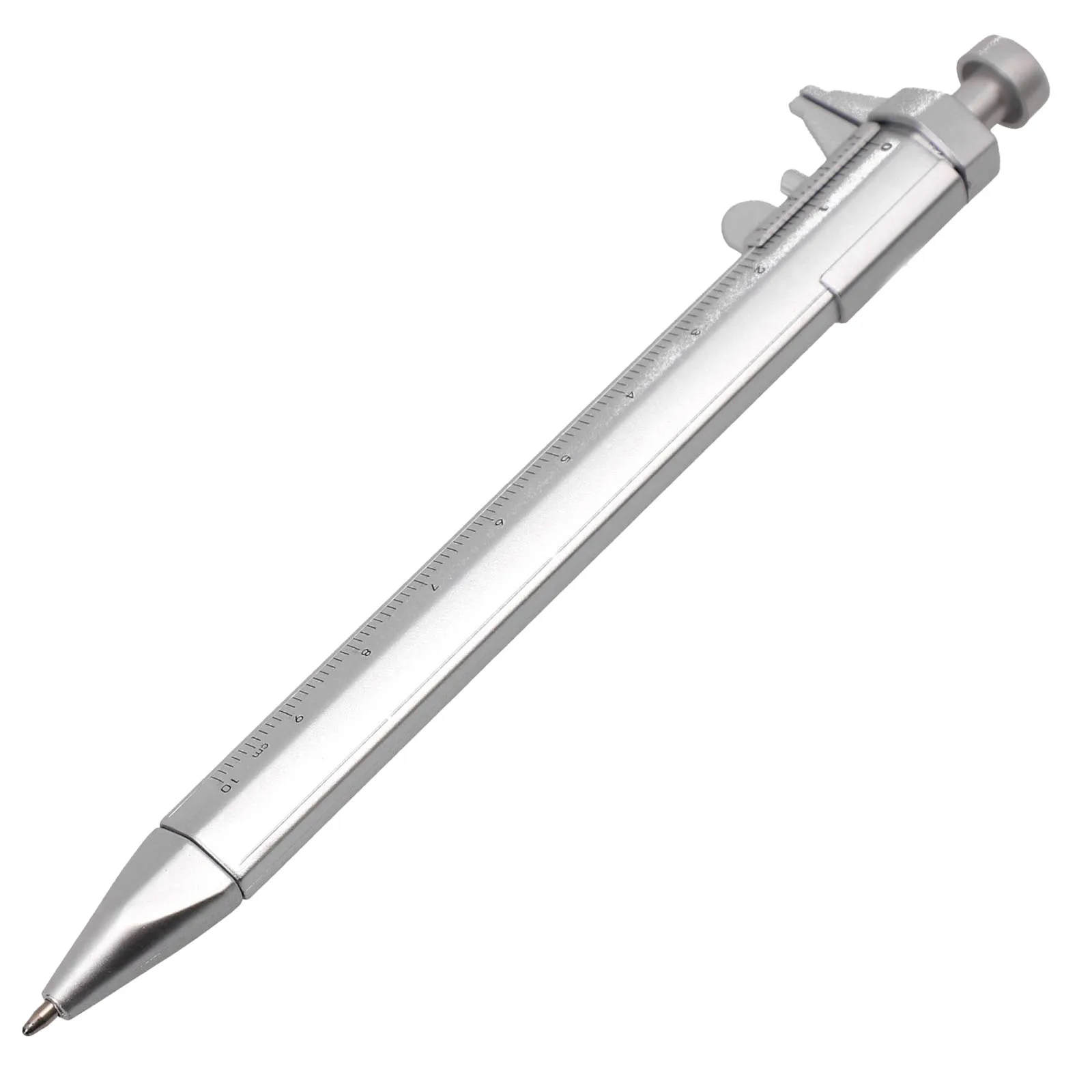 มัลติฟังก์ชั่ Vernier Caliper ปากกา 0-100 มม.เครื่องวัดเส้นผ่าศูนย์กลางสีฟ้าสีดําเติมสีฟ้าสีดําเติมเครื่องเขียนเจลหมึกปากกาใหม่