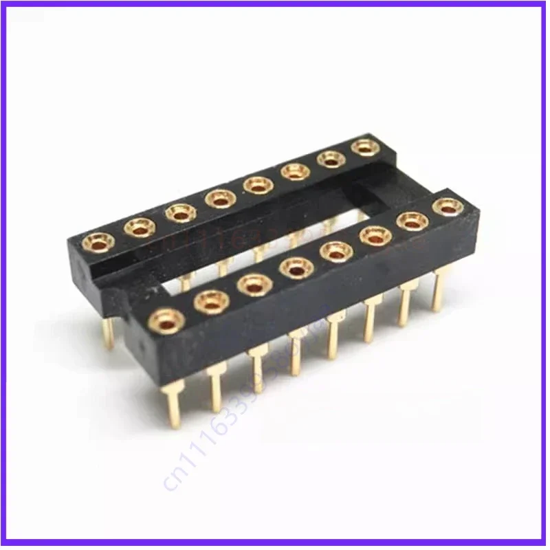 Original Genuine for Nextron 16P Full Gold Plated 16-Pin IC Round Hole Socket DIP-16 50pcs
