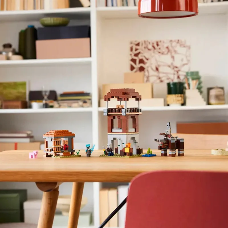 บล็อกตัวต่อเลโก้ My World Predator Outpost และ Predator Classic Building Blocks Set ของเล่นเด็กของขวัญ