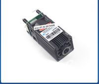 12V blue light engraving laser module 450nm 5W high power laser, adjustable focus DIY engraving laser head